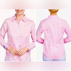 Ruby Rd. Classic Fit and Wrinkle Resistant Women’s shirt, Pink, Size 14